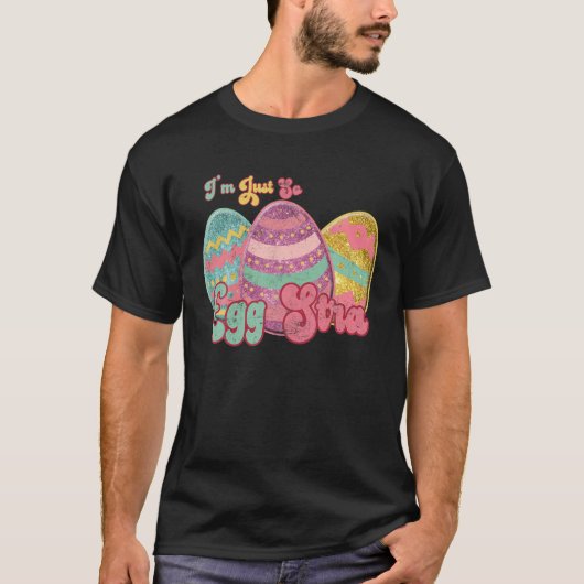 Happy Easter Leopard I'm Just So Egg Stra Easter T Tシャツ (正面)