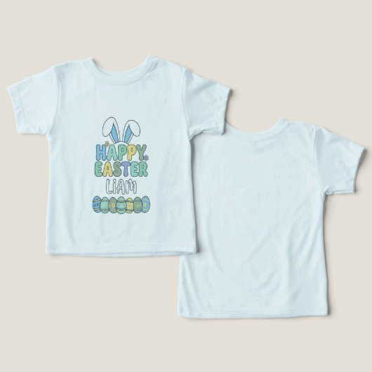 Happy Easter Liam Toddler T-Shirt (デザイン正面&裏面)