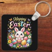 Happy Easter Little Bunny キーホルダー (裏面)