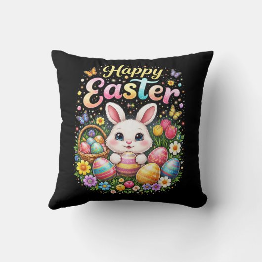 Happy Easter Little Bunny クッション (裏面)