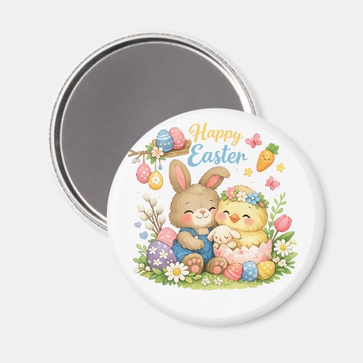 Happy Easter Magnet マグネット (正面/裏面)