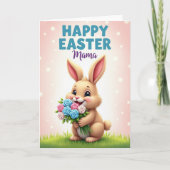Happy Easter Mama Rabbit Card カード (正面)