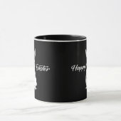 Happy Easter – Minimal Bunny Illustration - caneca マグカップ (中央)