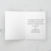 Happy Easter Mom , Personalized Easter funnyBunny シーズンカード (内部)