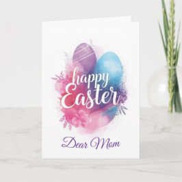 Happy Easter Mom , Personalized Easter funnyBunny シーズンカード