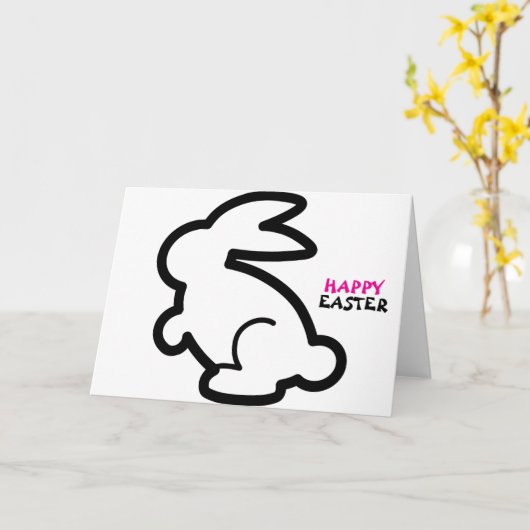 Happy Easter Ostern カード (黄色い花)