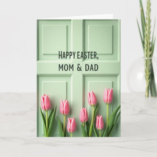 Happy Easter Parents Spring Card カード (正面)