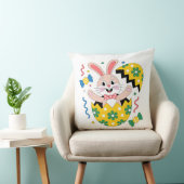 Happy Easter Party Bunny Popping Out of Egg  クッション (椅子)