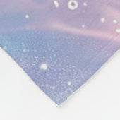 Happy Easter Pastel Floral Custom Kid Photo Name フリースブランケット (角)