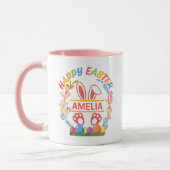 Happy Easter Personalized  マグカップ (左)
