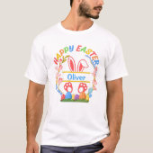 Happy Easter Personalized  T-Shirt Tシャツ (正面)