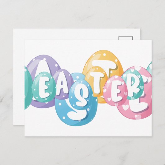 Happy Easter Postcard ポストカード (正面/裏面)