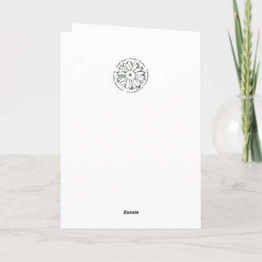 Happy Easter Psalm 105 Scripture Pink Flowers カード (裏面)