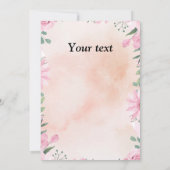 Happy Easter - purple blue egg with photo 招待状 (裏面)