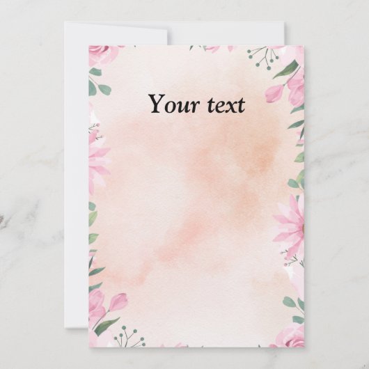 Happy Easter - purple blue egg with photo 招待状 (裏面)