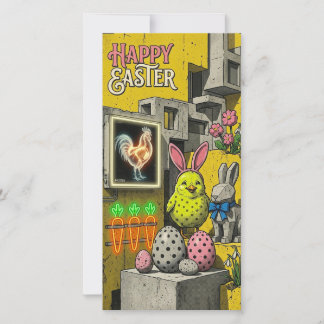 Happy Easter Retro Card シーズンカード