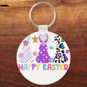 happy easter, retro, vintage キーホルダー (正面)