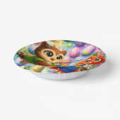 Happy Easter round kids holiday paper bowls produc ペーパーボウル (傾斜あり)