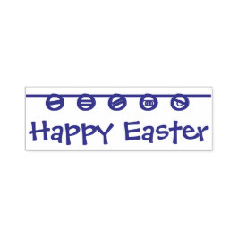 Happy Easter Rubber Stamp セルフインキングスタンプ