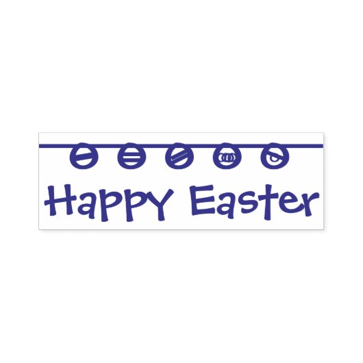 Happy Easter Rubber Stamp セルフインキングスタンプ (デザイン)