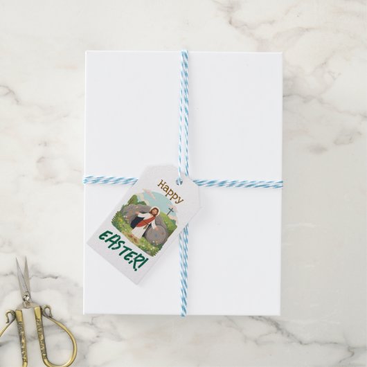 Happy Easter Season Well Wishes Good Friday ギフトタグ (より糸付き)