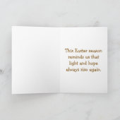 Happy Easter Season Well Wishes Good Friday サンキューカード (内部)