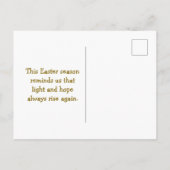 Happy Easter Season Well Wishes Good Friday ポストカード (裏面)