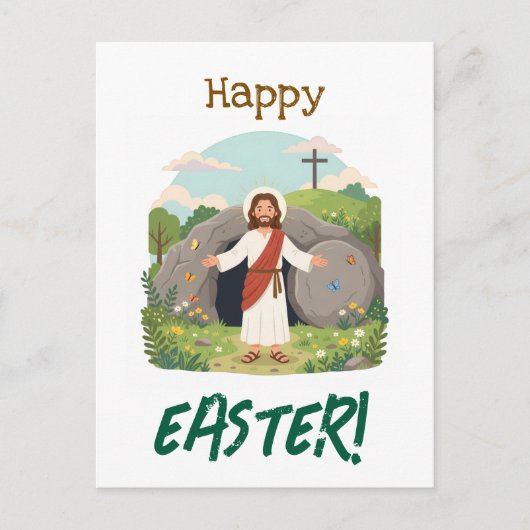 Happy Easter Season Well Wishes Good Friday ポストカード (正面)