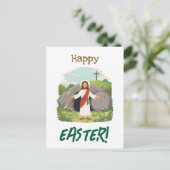 Happy Easter Season Well Wishes Good Friday ポストカード (スタンド正面)