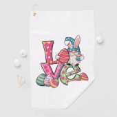 Happy Easter Shirt Gnome Easter Day Love Men Women ゴルフタオル (インサイチュ)