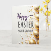 Happy Easter Sister Family Card カード (黄色い花)