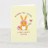 Happy Easter Sister Greeting Card カード (正面)