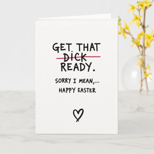 Happy Easter Sorry Card カード (黄色い花)