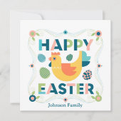 Happy Easter Spring シーズンカード (正面)