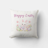 Happy Easter Spring Design - Cute Easter Bunny  クッション (正面)