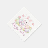 Happy Easter Spring Design - Cute Easter Bunny  スタンダードカクテルナプキン (角)