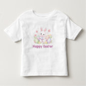 Happy Easter Spring Design - Cute Easter Bunny  トドラーTシャツ (正面)