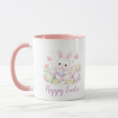 Happy Easter Spring Design - Cute Easter Bunny マグカップ (左)
