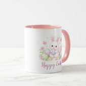Happy Easter Spring Design - Cute Easter Bunny マグカップ (正面右)