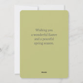 Happy Easter Spring Fawns Deer Wildflower Field シーズンカード (裏面)