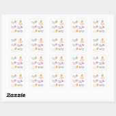 happy easter stickers スクエアシール (シート)