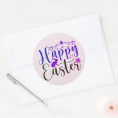 Happy Easter stickers or seals ラウンドシール (封筒)
