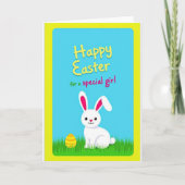 Happy Easter Striped Egg Card カード (正面)