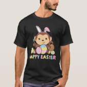 Happy Easter Sweet Monkey For Easter With Easter E Tシャツ (正面)