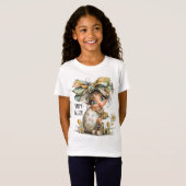 Happy Easter – Sweet Springtime Bow Tee for Kids Tシャツ (正面フル)