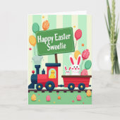 Happy Easter Sweetie Train Card カード (正面)