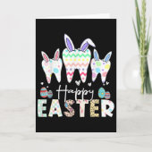 Happy Easter Teeth Tooth Rabbit Ears Dental Dentis カード (正面)