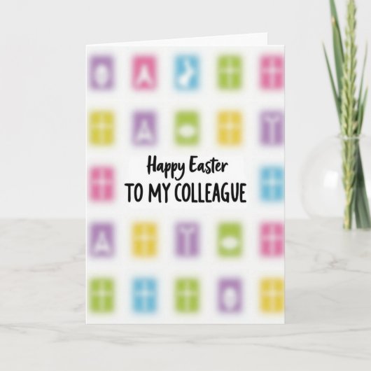 Happy Easter To My Colleague Card カード (正面)