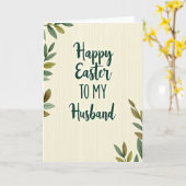 Happy Easter To My Husband Card カード (黄色い花)