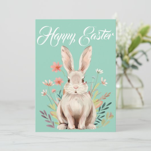 "Happy Easter" Traditional シーズンカード (スタンド正面)